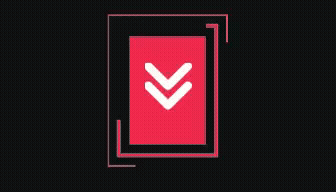 The pointer to the text to read is a beautiful red arrow in motion.