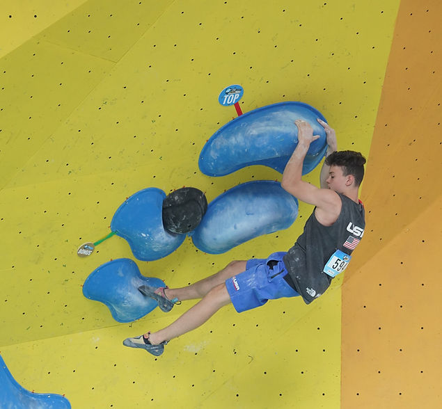 Brian competing at Youth World Championships in 2019.jpg
