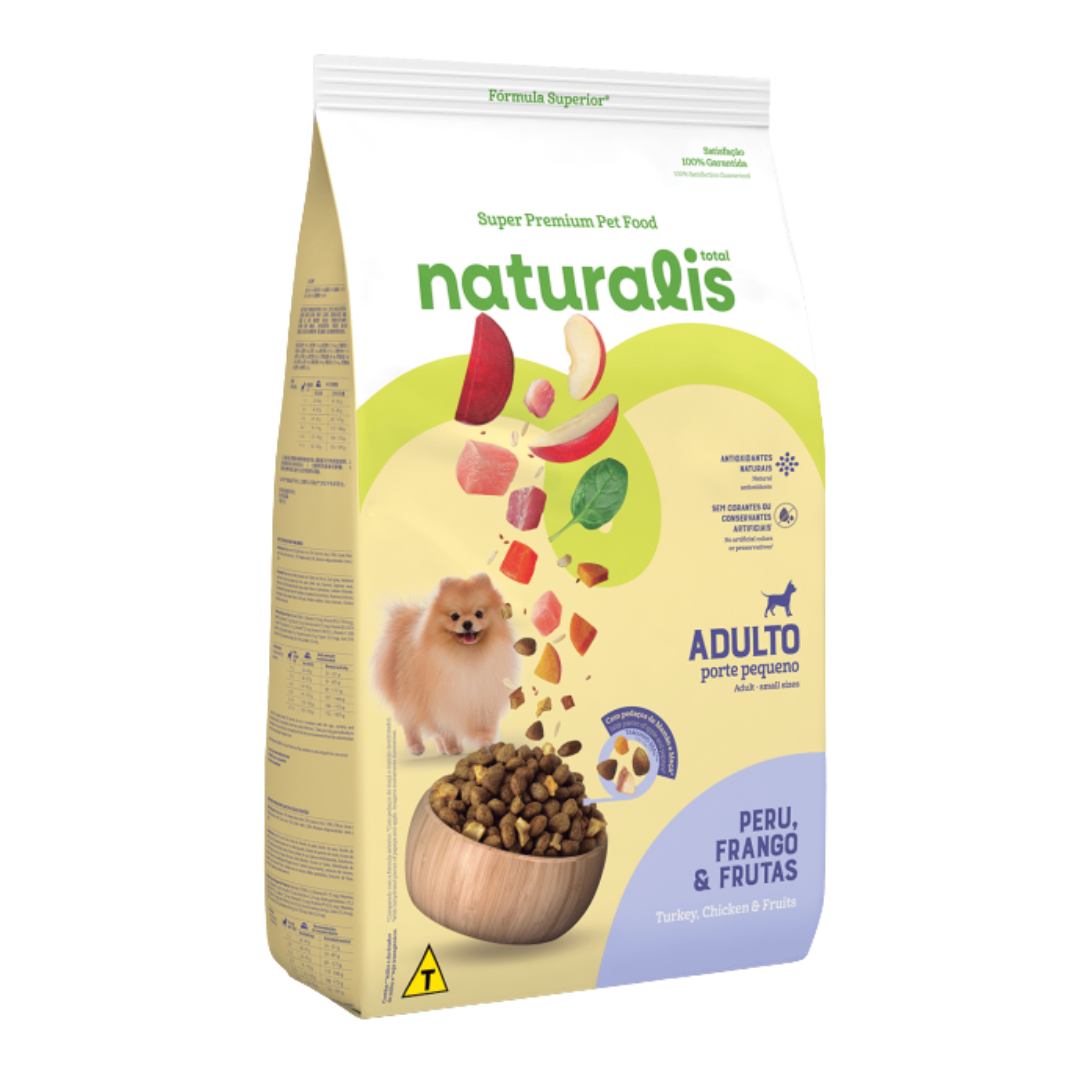 Naturalis Perro Adulto Raza Pequeña Pavo Pollo y Frutas