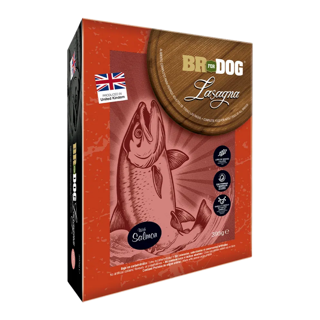 Br For Dog Lasagna Salmón