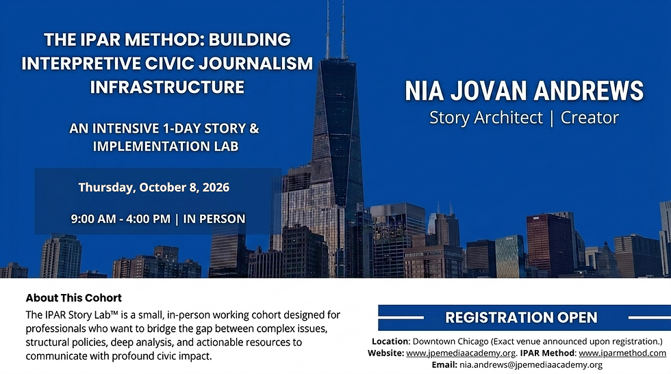 The IPAR Method: Building Interpretive Civic Journalism Infrastructure (1)