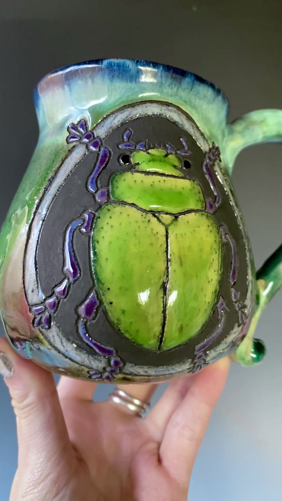 Thumbnail: Jewel Scarab Art Vessel