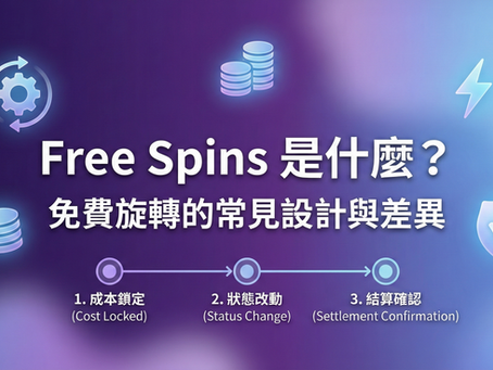 Free Spins 免費旋轉是什麼？圖解電子遊戲免費局的成本鎖定、狀態改動與結算確認運作流程