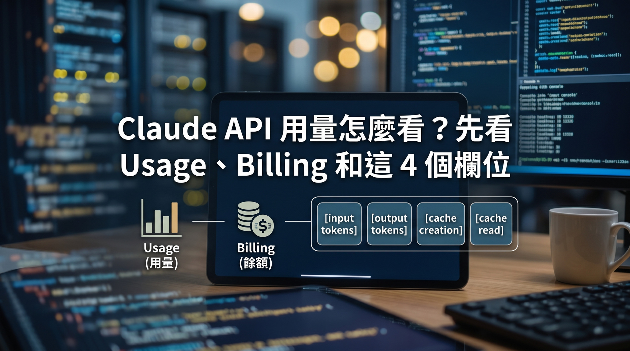 Claude API 用量怎麼看?先看 Usage、Billing 和這 4 個欄位