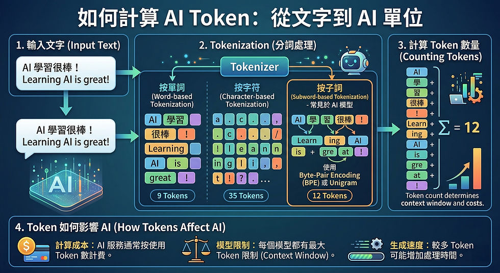 AI Token 計算方式