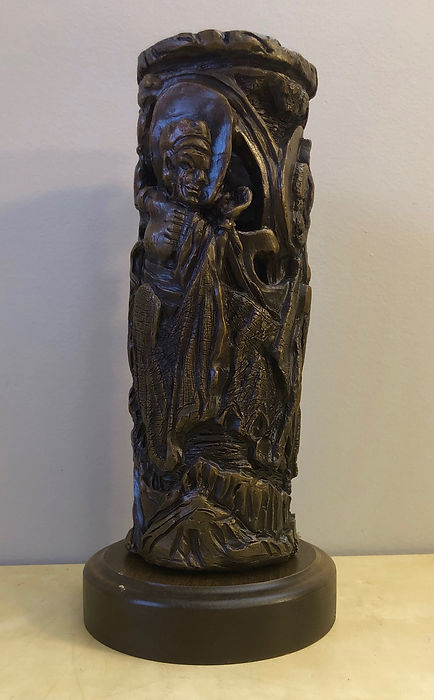 Beggar and Buda Vase