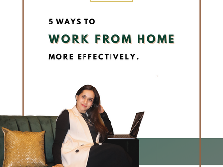 HOW TO WORK FROM HOME AND GET THINGS DONE
