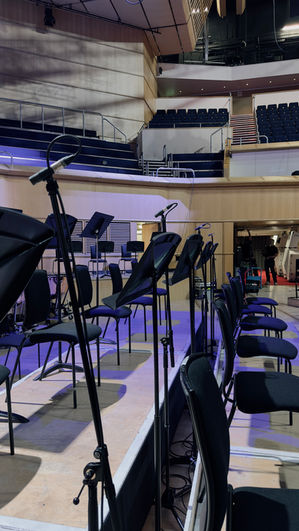 3 Schoeps MK4 cardioid microphones & 1 Schoeps CCM4 cardioid microphone recording clarinet, bass clarinet & bassoon
