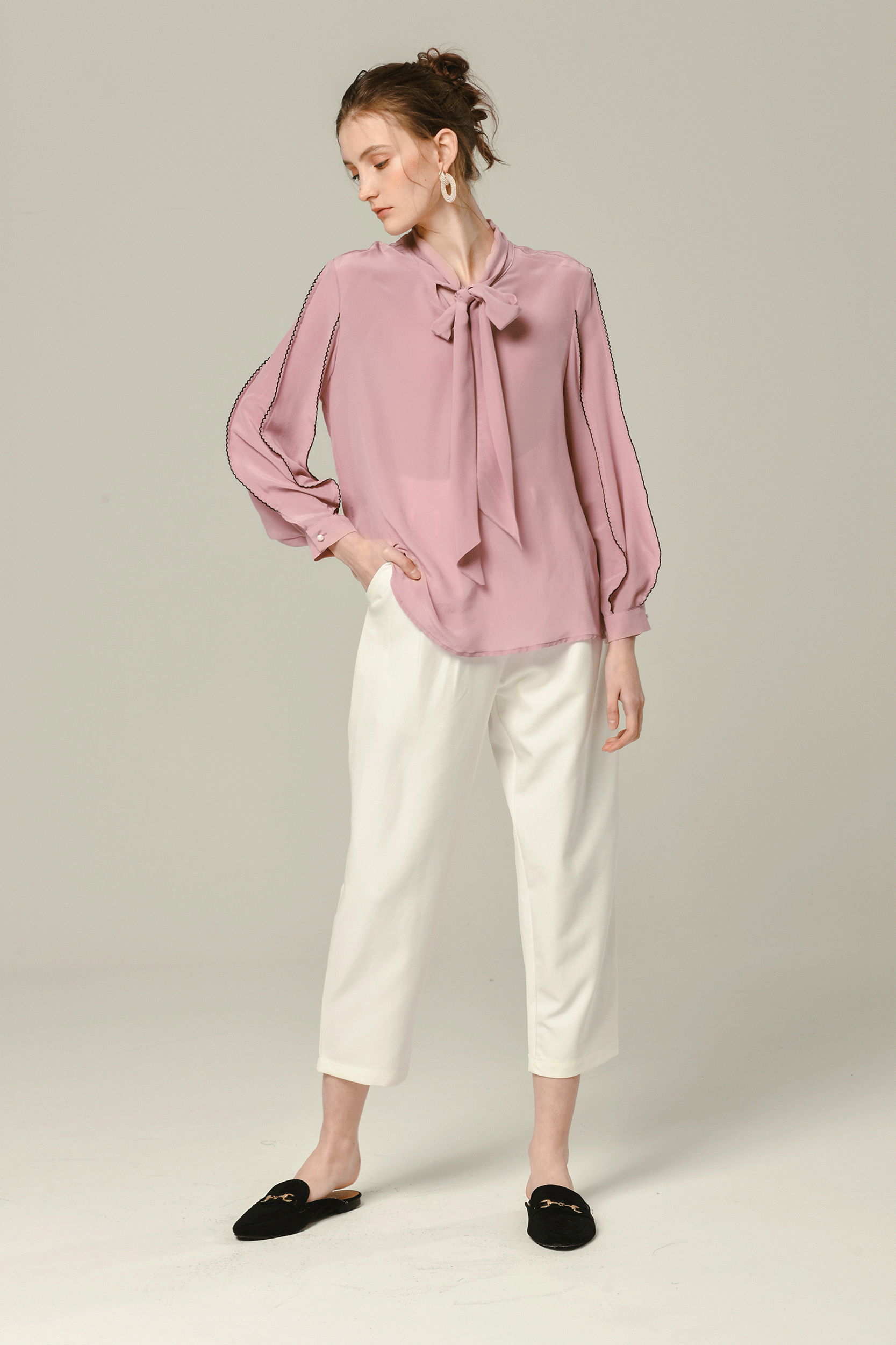 Ecru Emissary | Sloth Silk Blouse