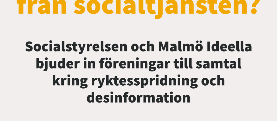 Föreningar i Malmö samtalar om ryktesspridning kring socialtjänsten
