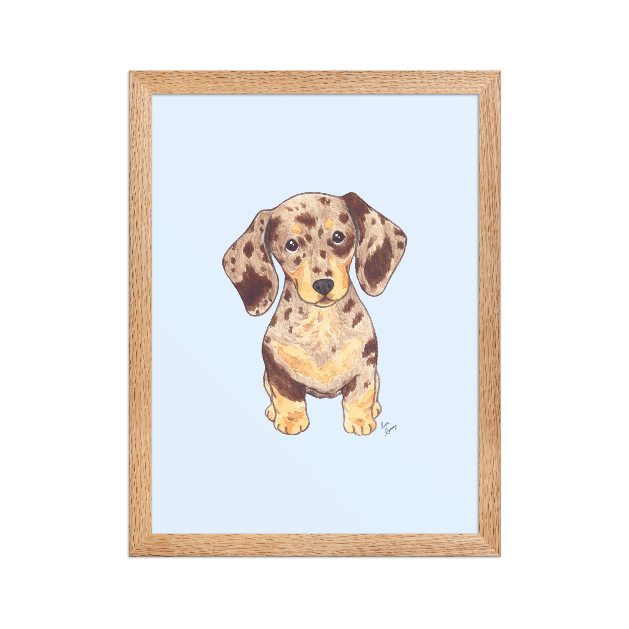 'Dappled Doxie' Print