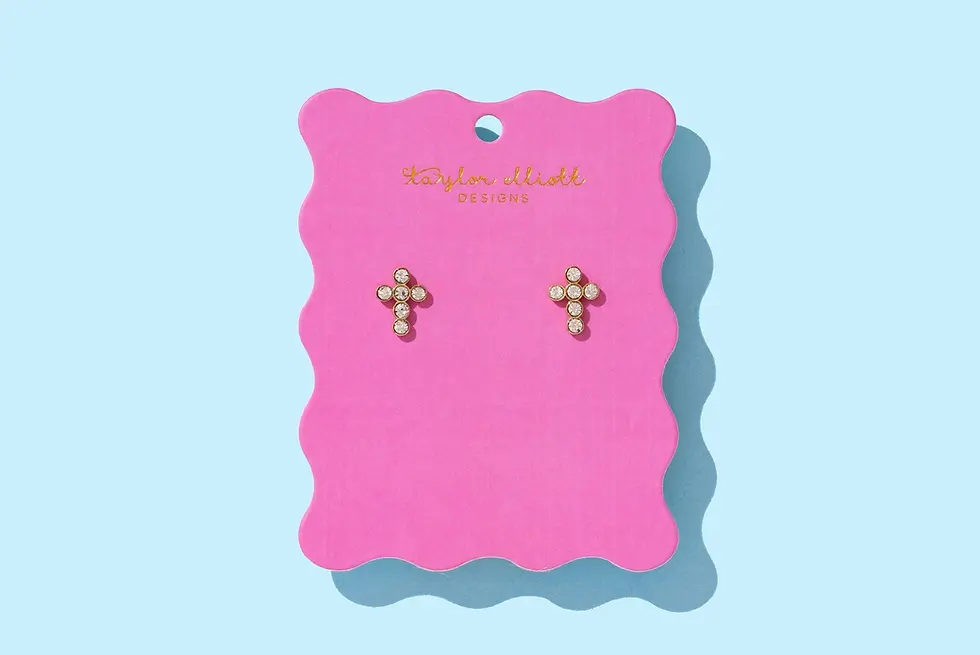 Thumbnail: Cross Stud Earrings