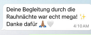 Rauhnächte Kurs Testimonial