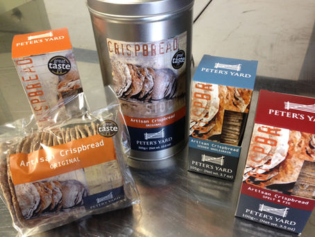 Available now @ Fyne Fish, a complete selection of 'Peter's Yard' crispbreads....perfectly complimen