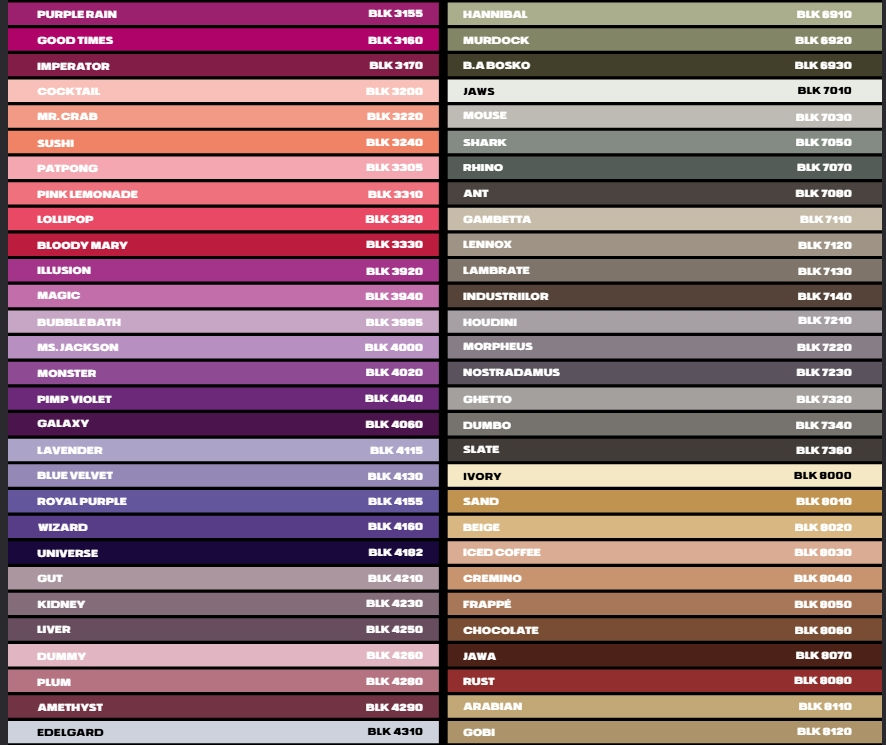 Farbvielfalt für Upcycling-Möbel – 188 Farben zur Auswahl für deinen individuellen Look.