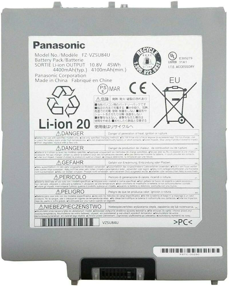 Panasonic FZ-VZSU84U Batarya - Uzun Ömürlü Güç ve Performans (Yenilenmiş Ürün)