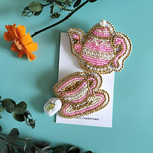 ティーセットブローチ