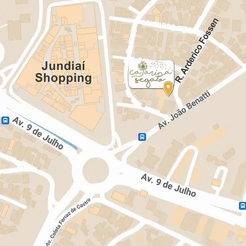 Mapa para chegar na clínica da Dra. Catarina Segato