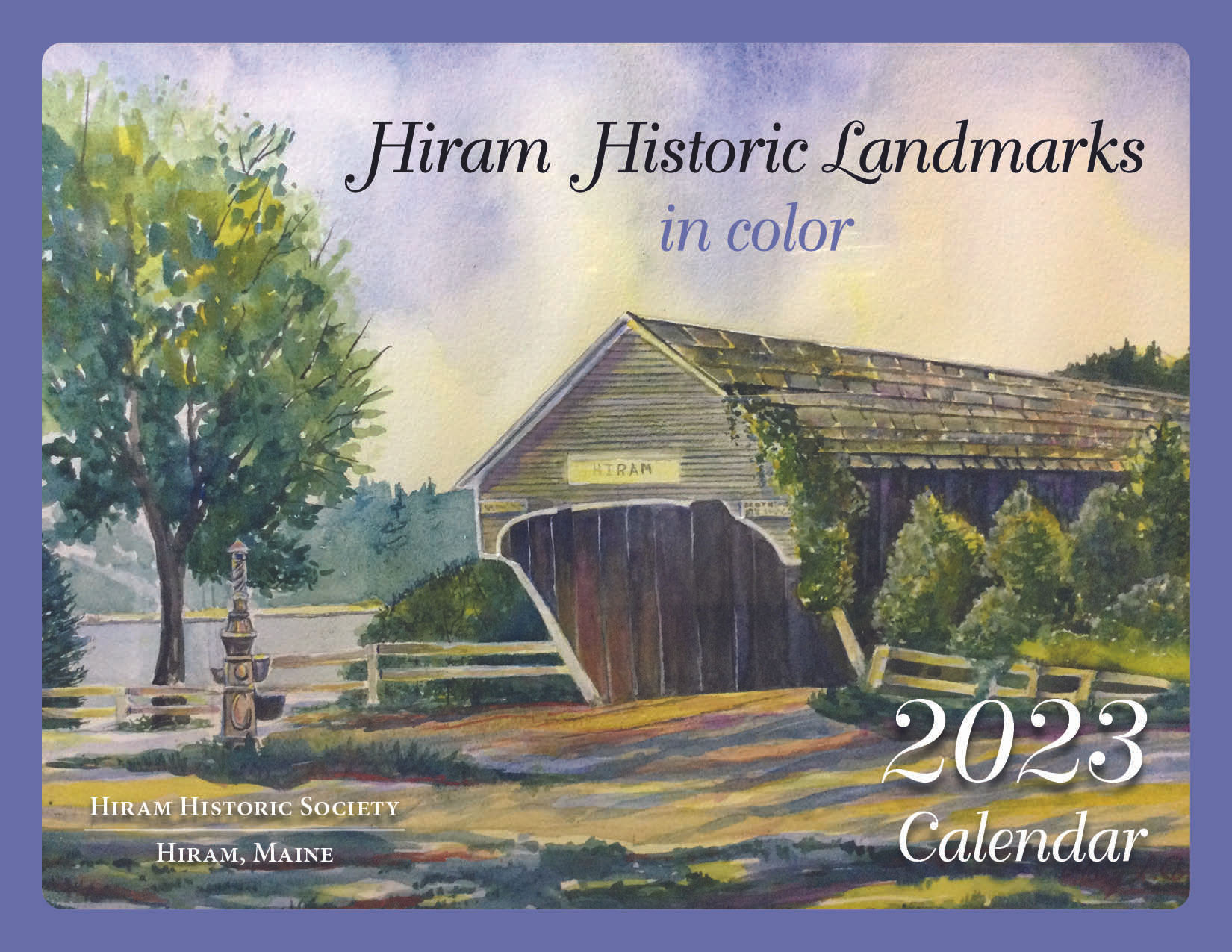2023 Calendar Hiram Historic Landmarks in Color