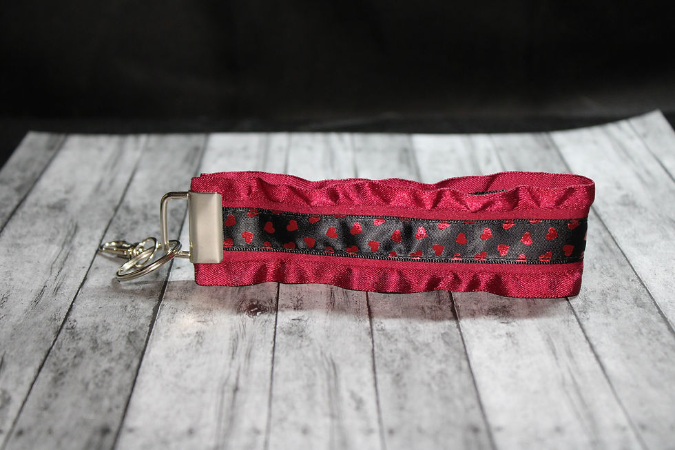 Thumbnail: Valentine's Day Inspired - Love Is In The Air - Wrist Lanyard Key Fob