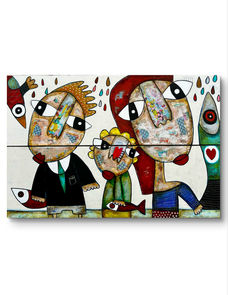 famille, poisson, saint gilles croix de vie, Vendée, galerie d'art, naïf