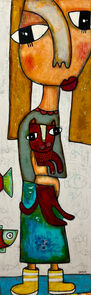 chat, french artiste, cat, acrylique, concept store, Vendée, saint gilles croix de vie , galerie d'art