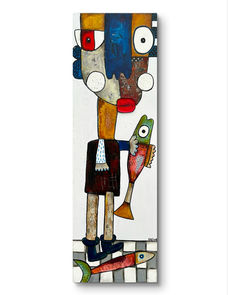 poisson, marin, art brut, galerie d'art, ouest, pêche, figuratif, saint gilles croix de vie, Vendée