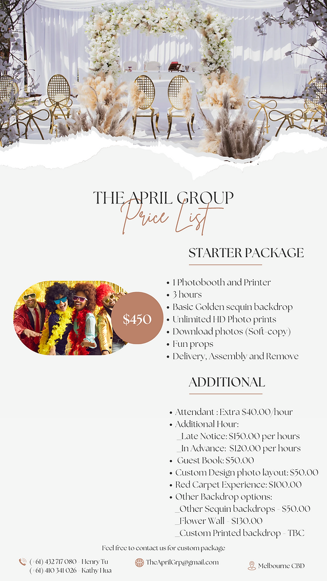The April Group Starter Package