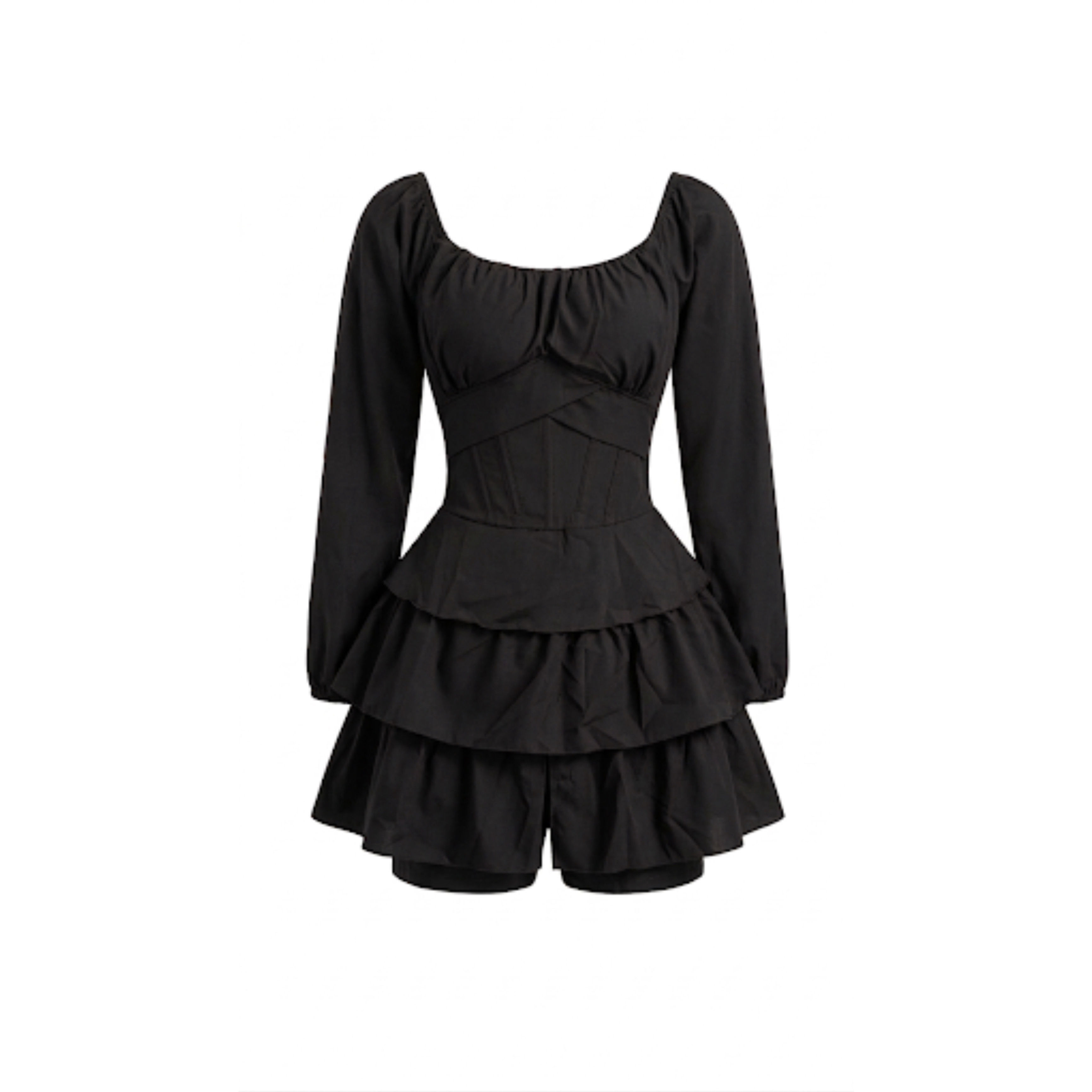 Enterito vestido Merlot Negro 