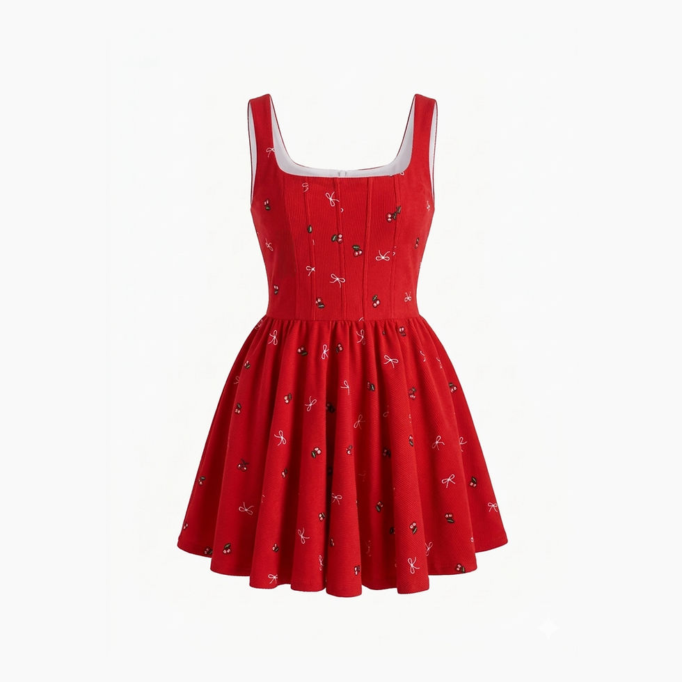 Miniatura: Vestido corset cherry red 