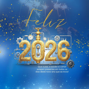 Mensagem de Ano Novo da LSANT Engenharia destacando compromisso com segurança, excelência técnica e responsabilidade profissional, atuação rigorosa na NR-13, e votos de crescimento sustentável, inovação e operações seguras para 2026.