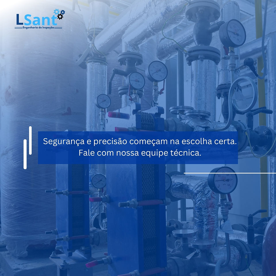 Imagem ilustrativa com diferentes tipos de manômetro industrial — pressão, vácuo, temperatura e diferencial