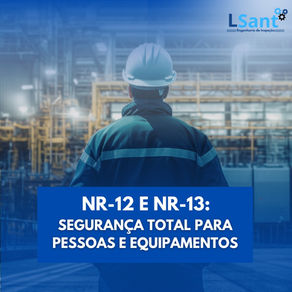 Engenheiro industrial de costas supervisionando máquinas e sistemas pressurizados conforme NR-12 e NR-13.