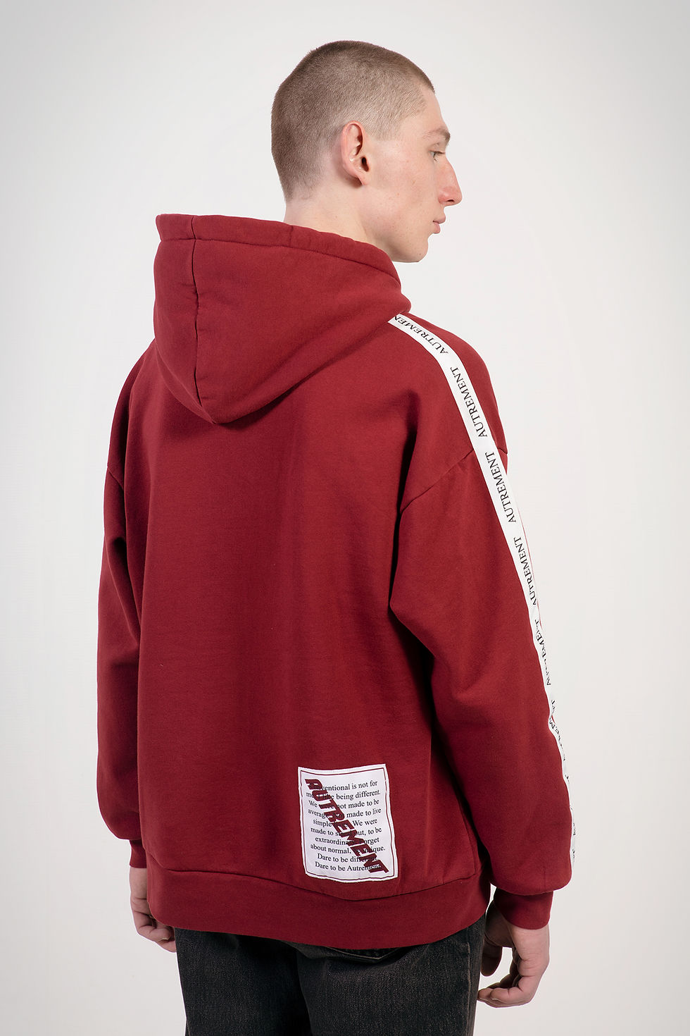 Thumbnail: Tape Hoodie Red Dahlia