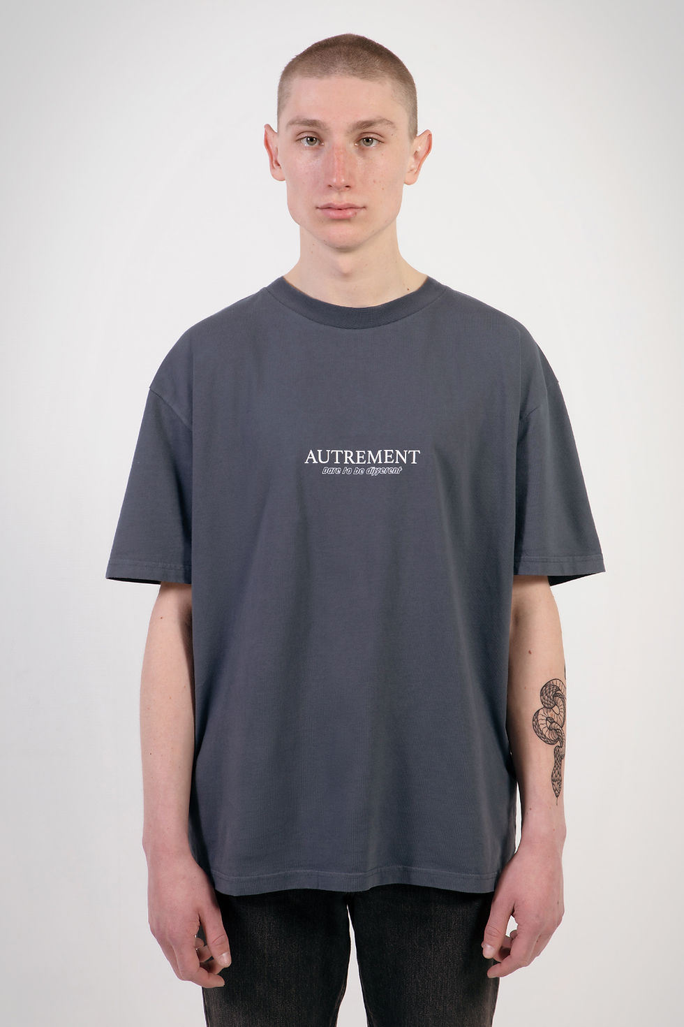 Slogan T-Shirt Midnight Navy