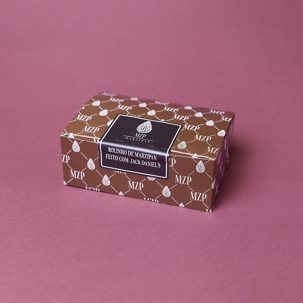 Miniatura: Box 12 Rolinhos de Marzipan - Edição Especial Jack Daniel's® (300g)
