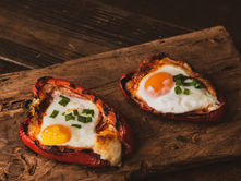 Pimentão com Sobrasada Mallorquina e Ovo