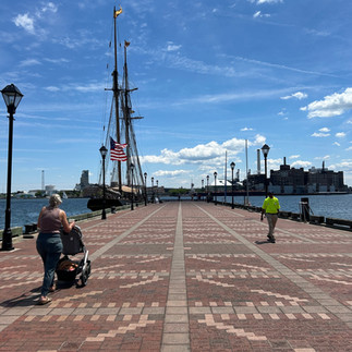 Boat and dock in Baltimore