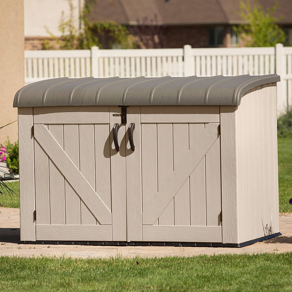 Thumbnail: Heavy Duty Horizontal Storage Shed, 75 Cubic Feet lifestyle image