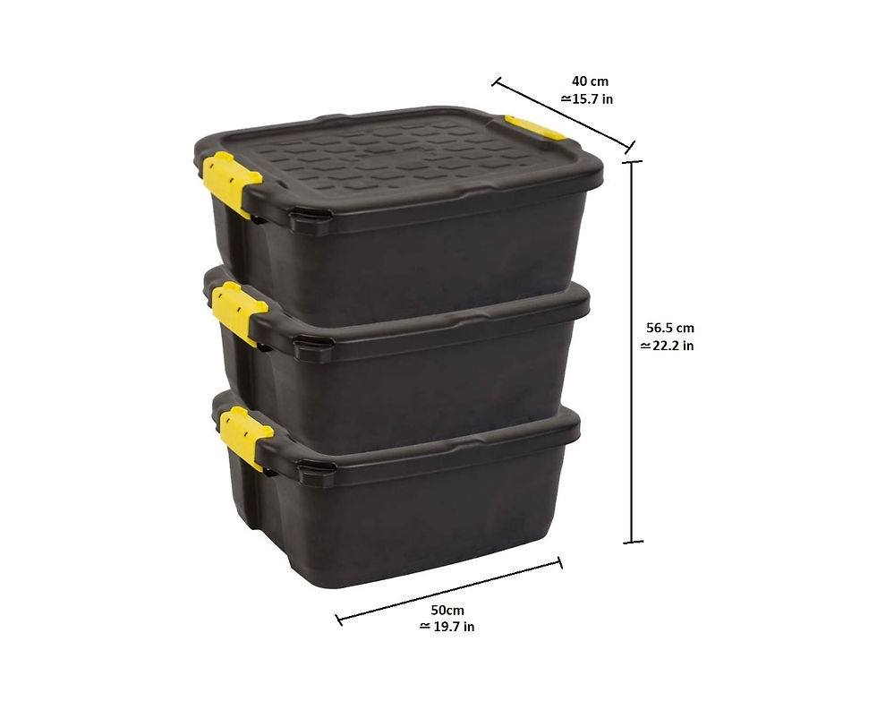 Thumbnail: 24 L Heavy Duty Storage Box 3Pcs Pack