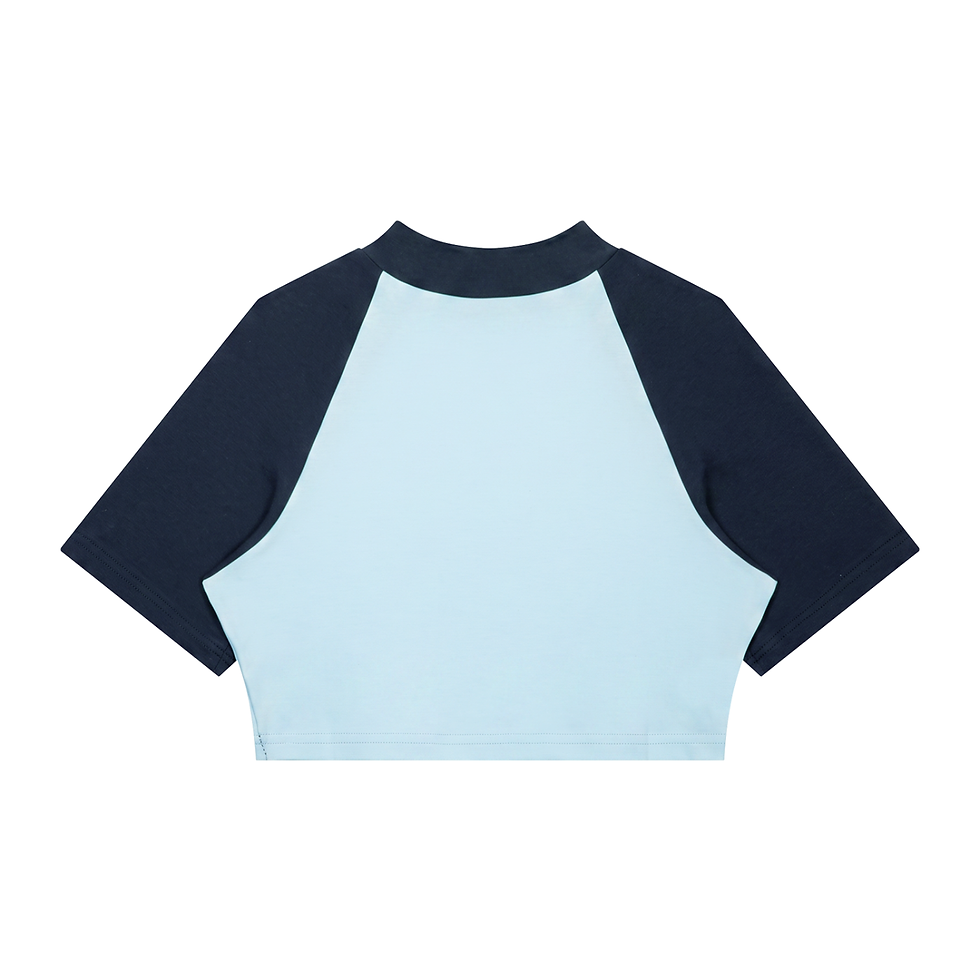 Thumbnail: Women’s Color Block Raglan Crop T-Shirt