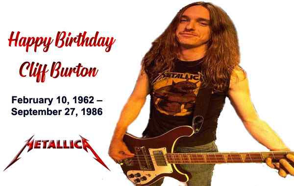 Cliff Burton Rock Star Birthdays