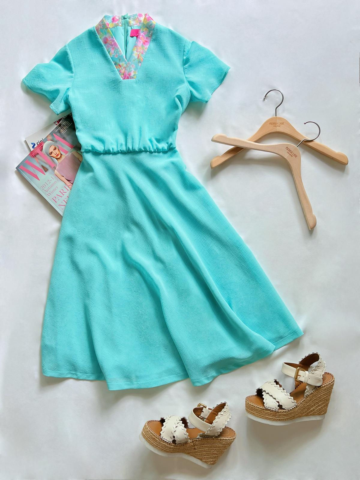 Azure sea breeze dress - Cerulean