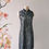 Thumbnail: A-Line Double Silk Collar Lace Qipao, Black over Silver