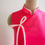 Thumbnail: Fuchsia Silk Dress with Pink Bow and Floral Embroidery