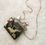 Thumbnail: Soaring Cranes silk purse in black gift set