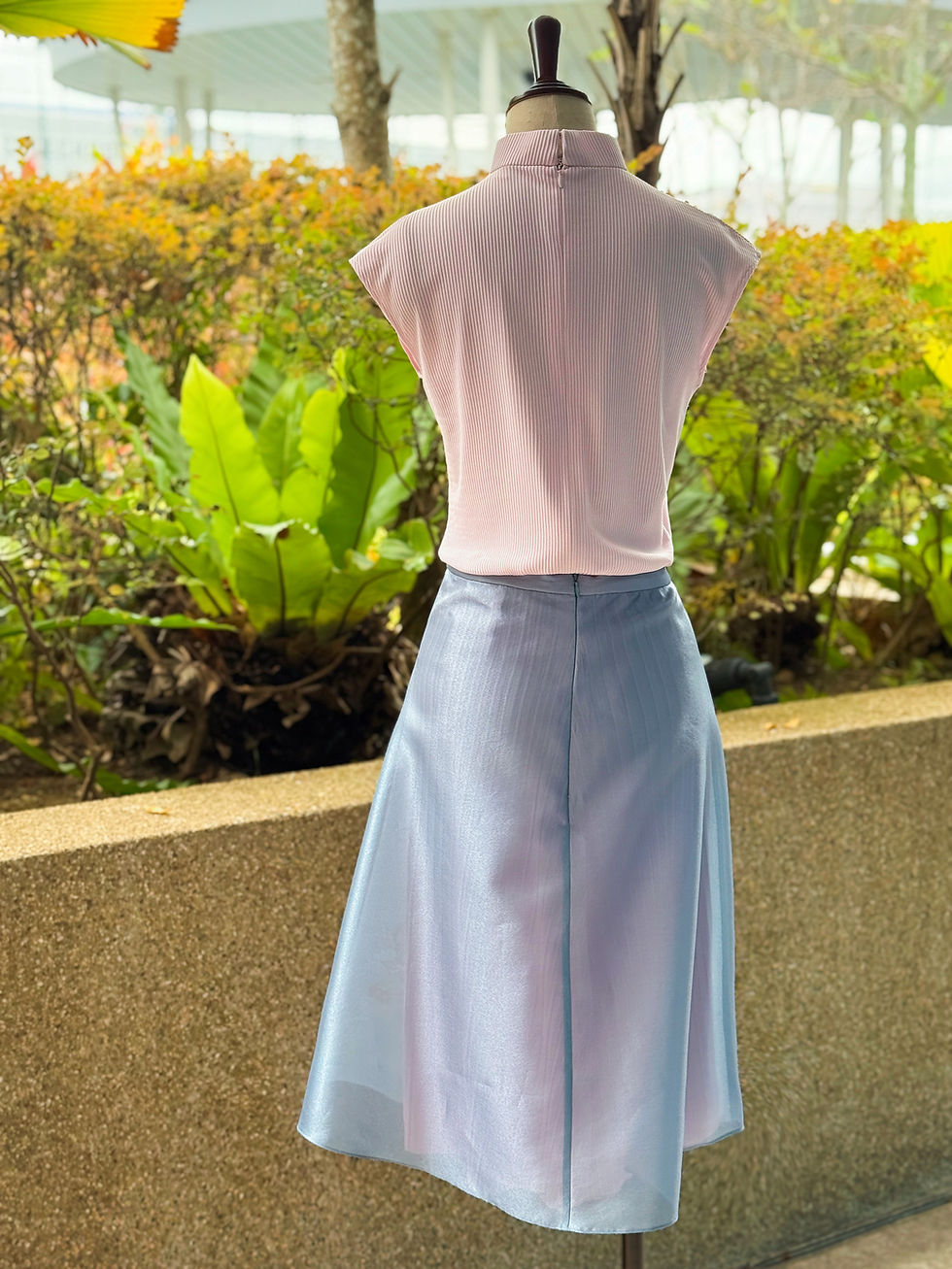 Thumbnail: Spring Reverie Embroidery Skirt- Silver Moon
