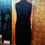 Thumbnail: Ebony Silk Dress with Pink Bow and Floral Embroidery