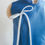 Thumbnail: Lapis Lazuli Silk Dress with Blue Bow and Floral Embroidery