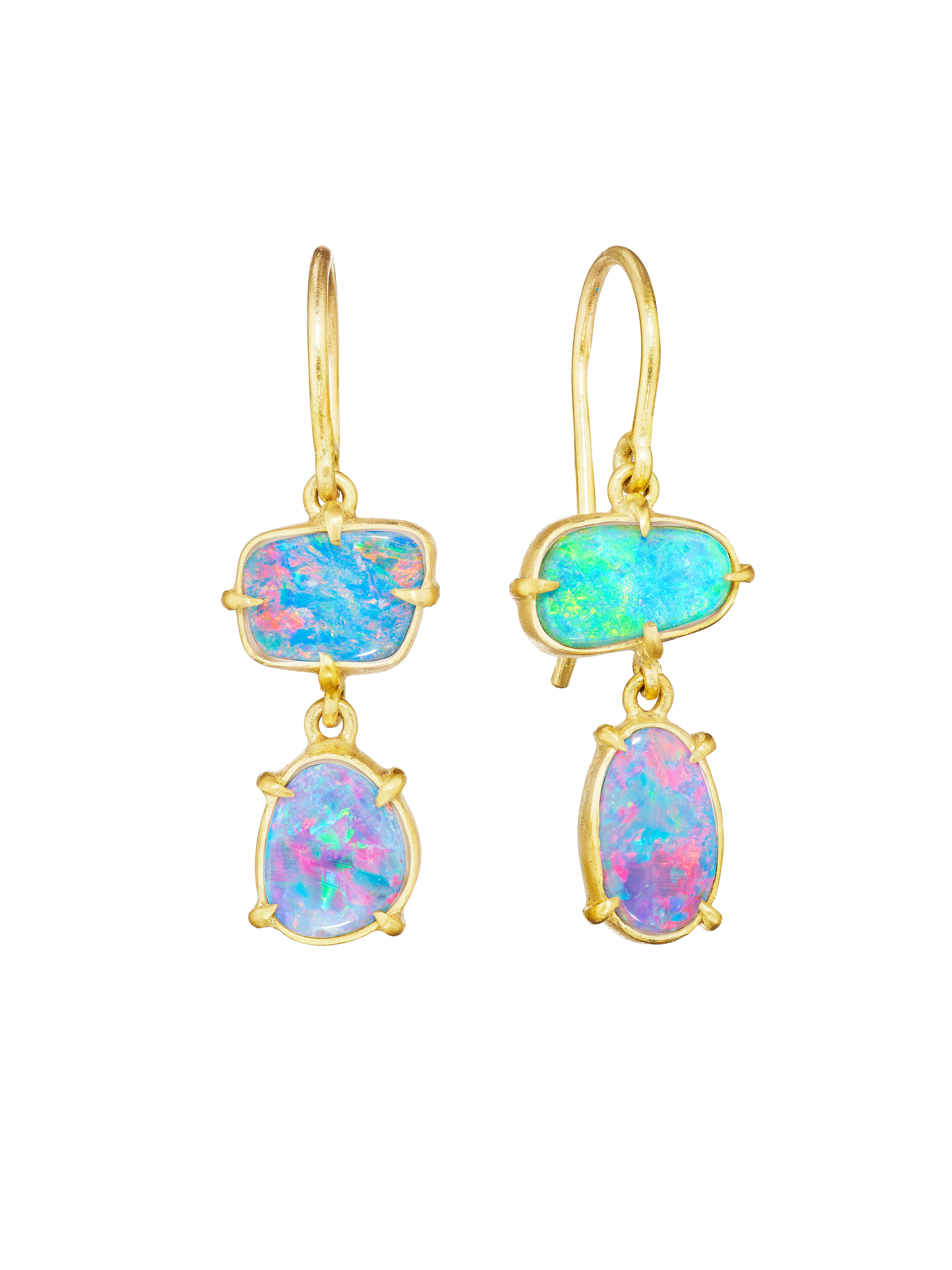 Opal Double Drop Earrings